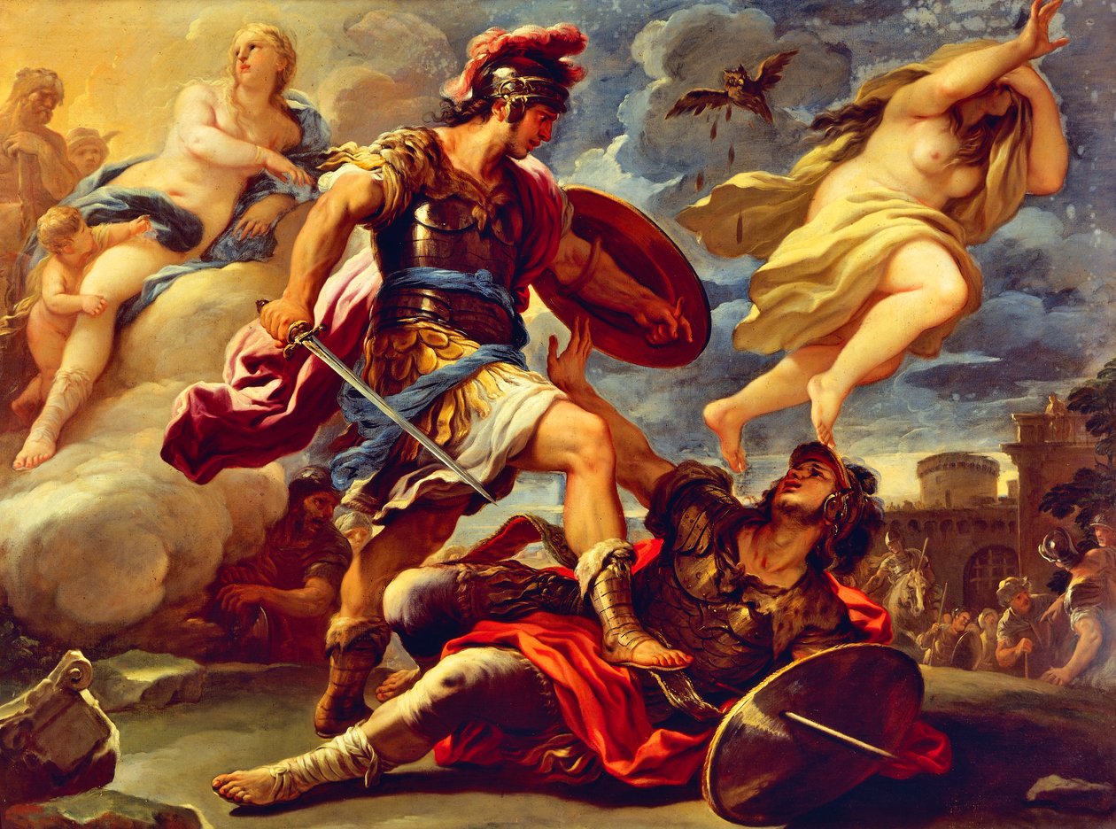 Énée vainc Turnus - Luca Giordano