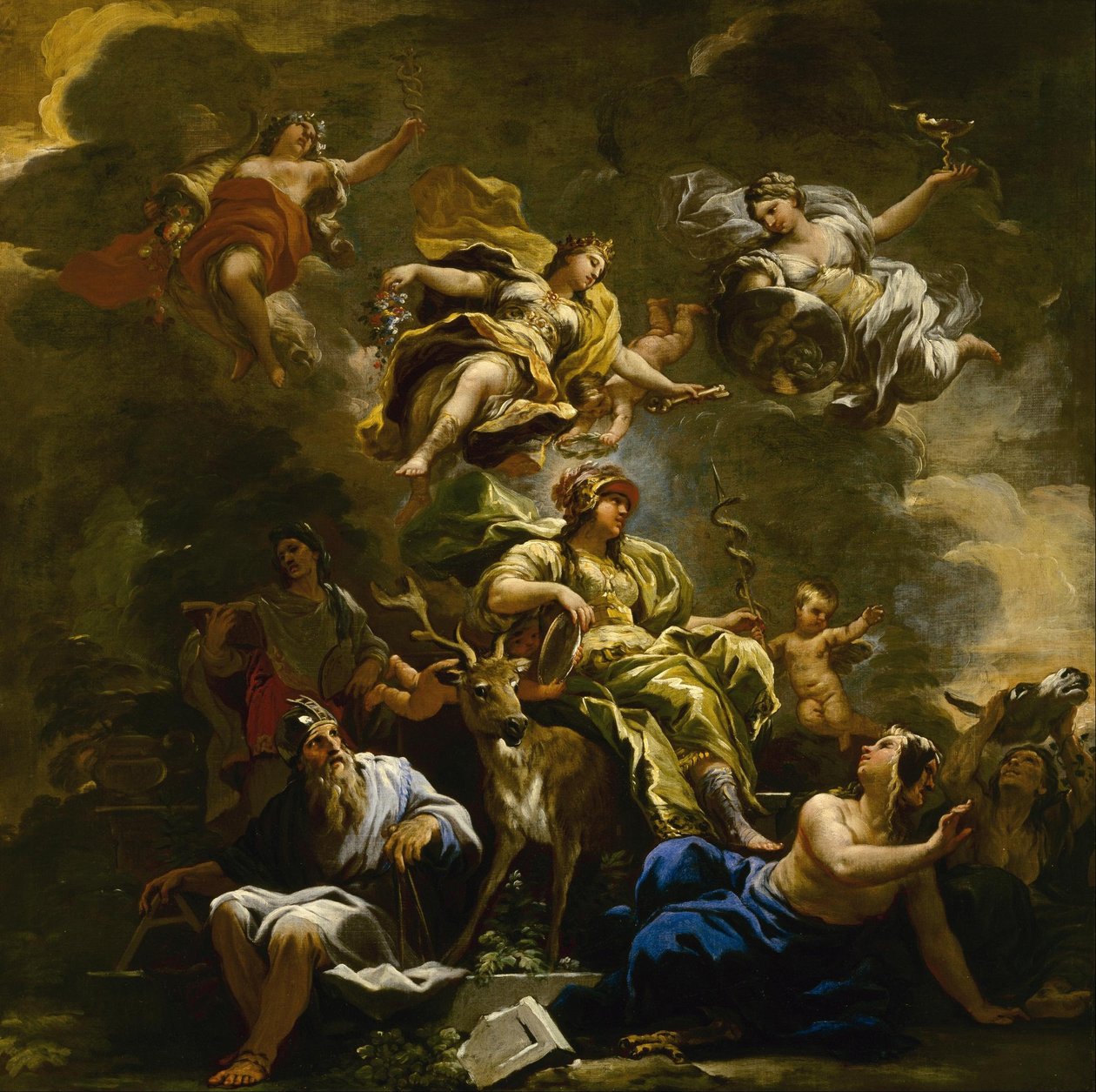 Allégorie de la prudence - Luca Giordano