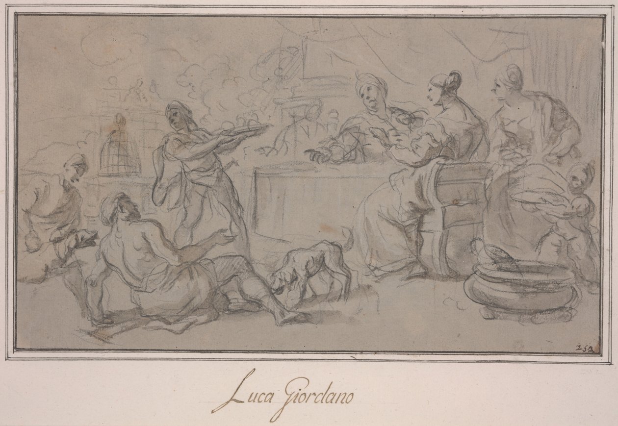 Banquet des riches - Luca Giordano