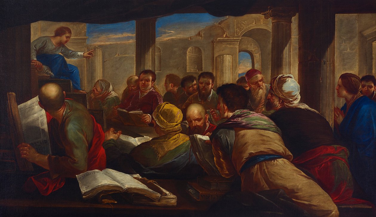 Le Christ discute avec les médecins - Luca Giordano