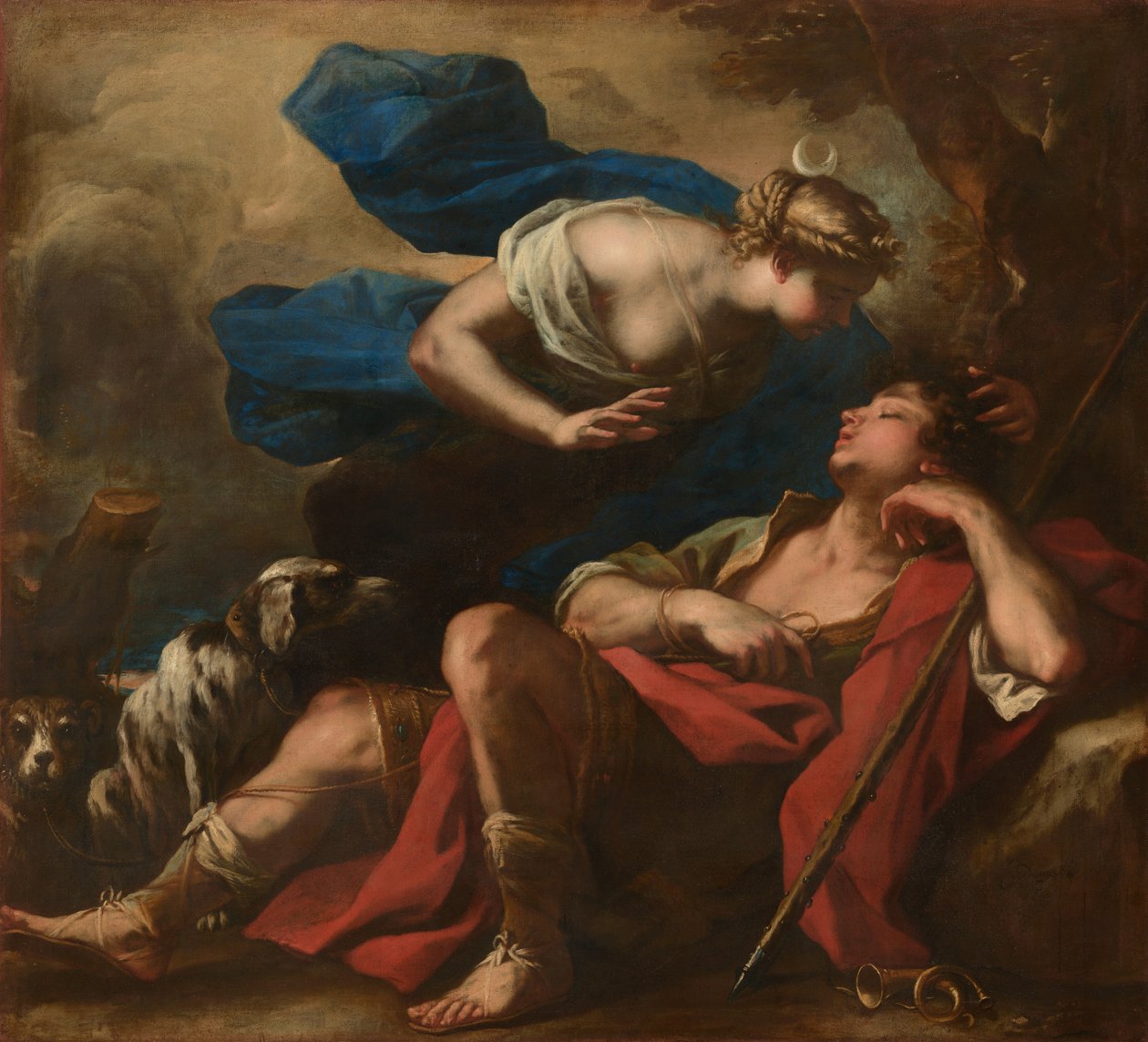 Diane et Endymion - Luca Giordano