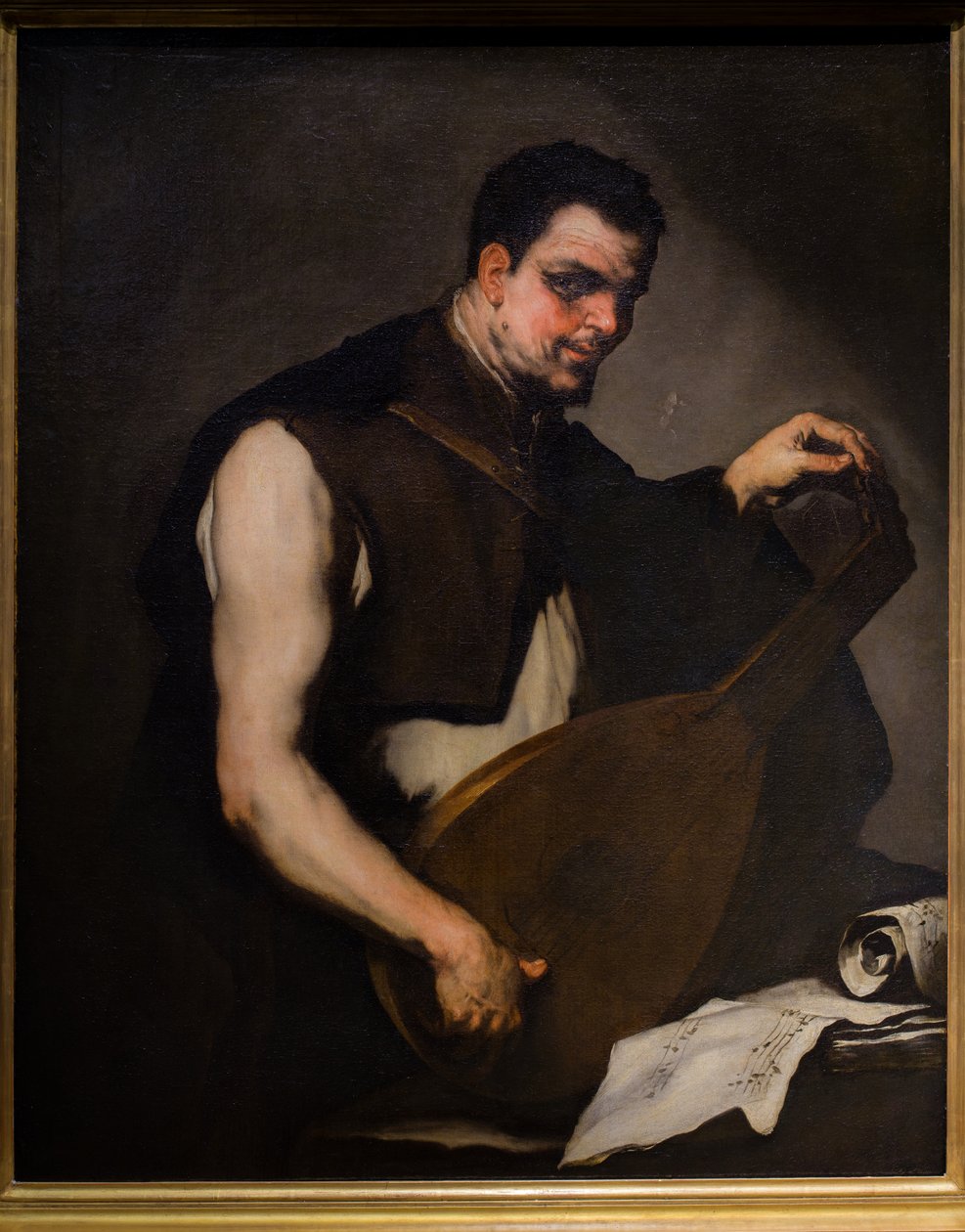 Musicien accordant son luth - Luca Giordano