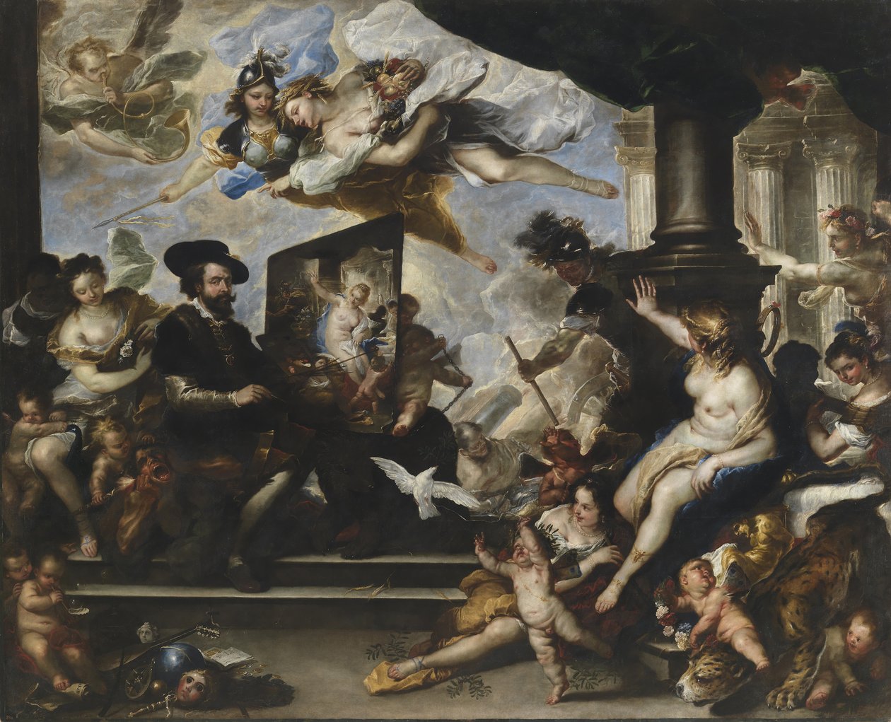 Rubens peignant l