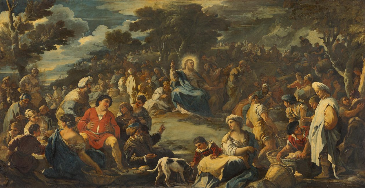 Multiplication des pains pour les dix mille (la miraculeuse multiplication du pain) - Luca Giordano