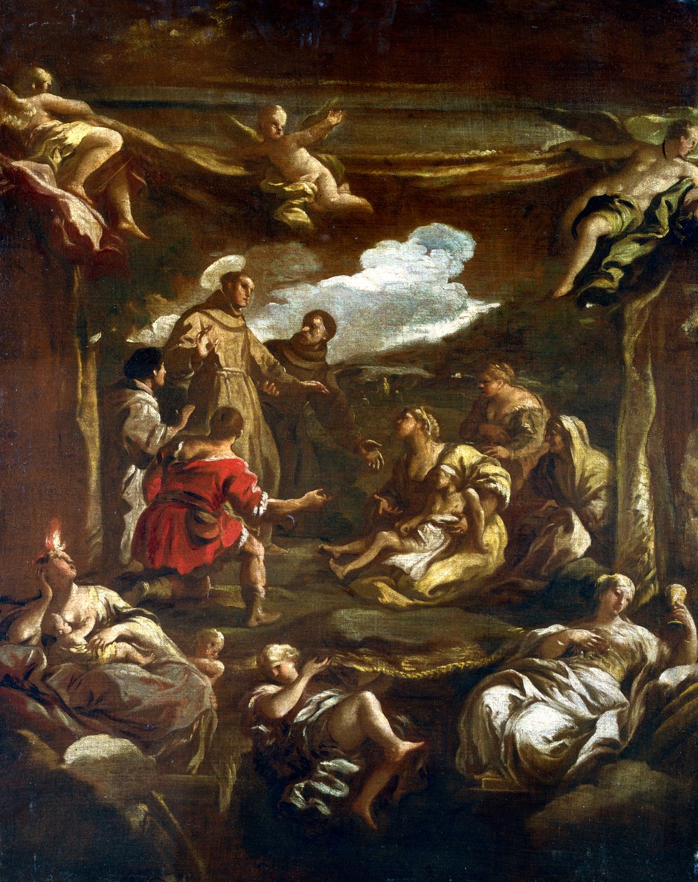 Saint Antoine de Padoue guérissant un jeune homme, vers 1654-1705 - Luca Giordano