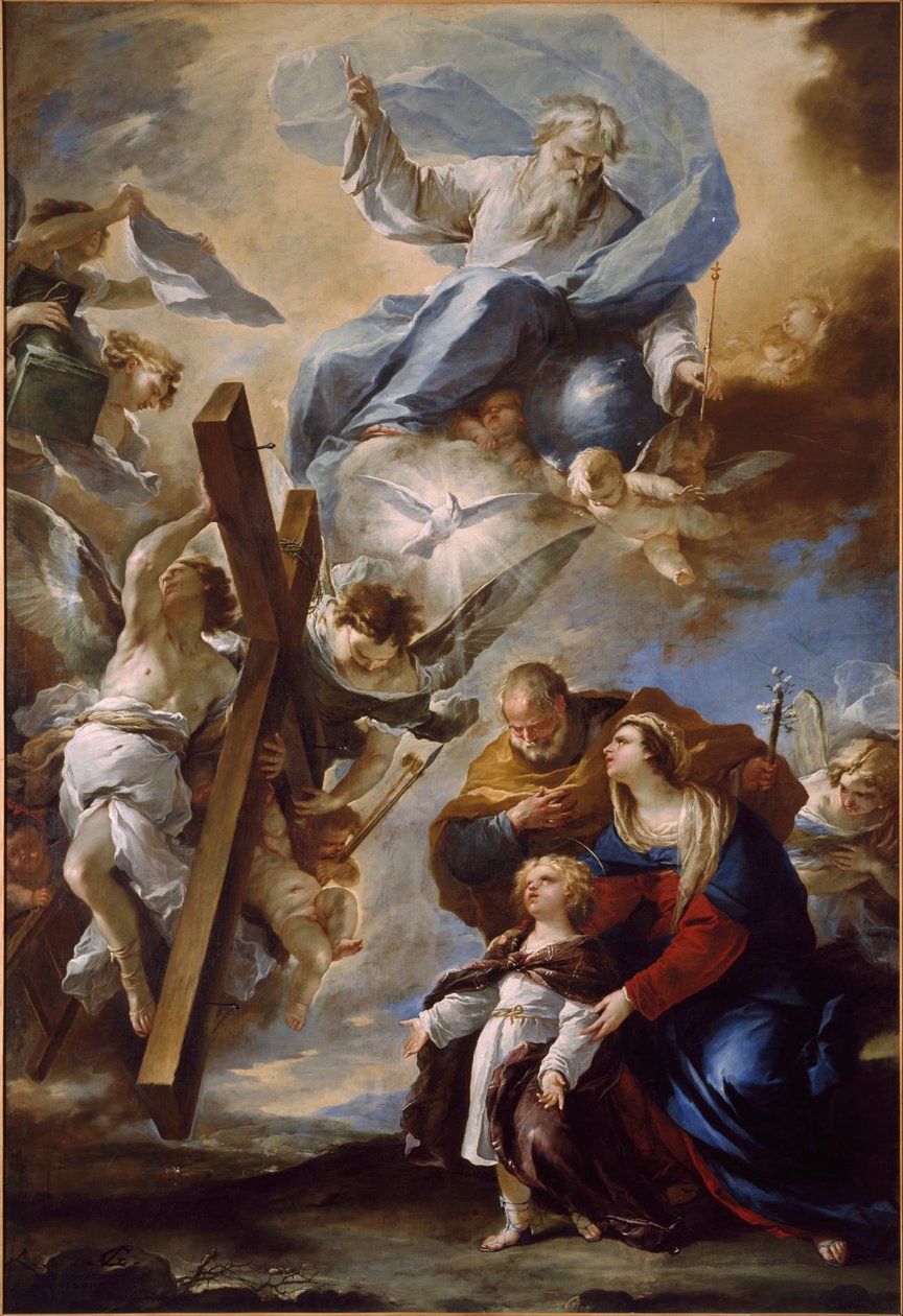 La Sainte Famille avec les symboles de la Passion, vers 1660 - Luca Giordano
