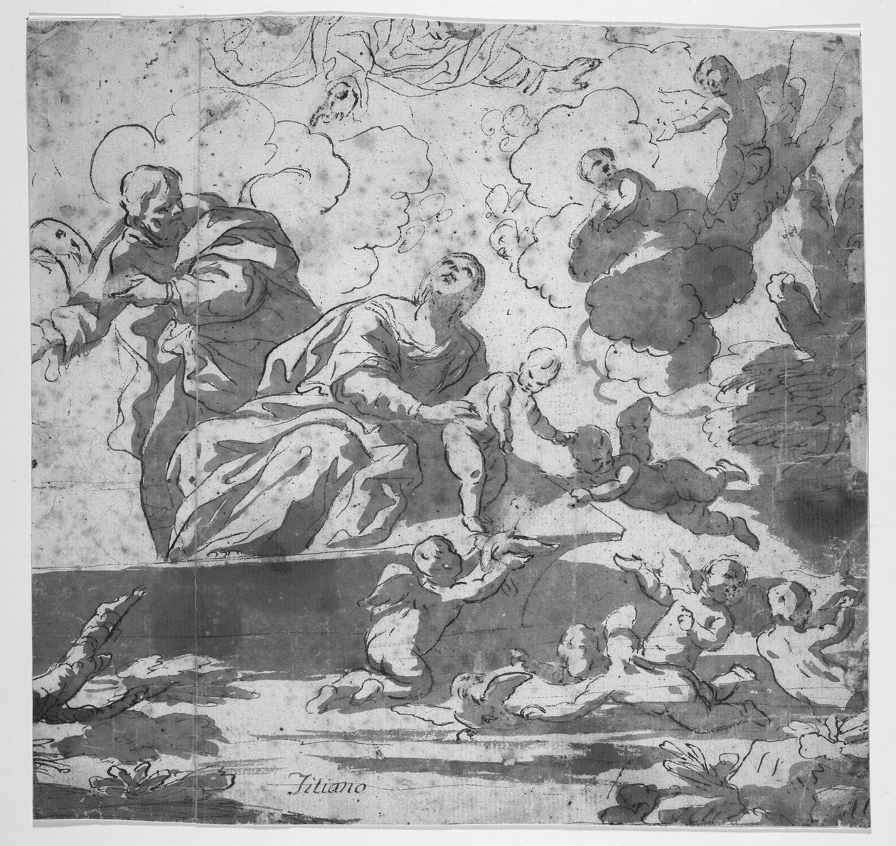 La traversée du Nil lors de la fuite en Égypte - Luca Giordano