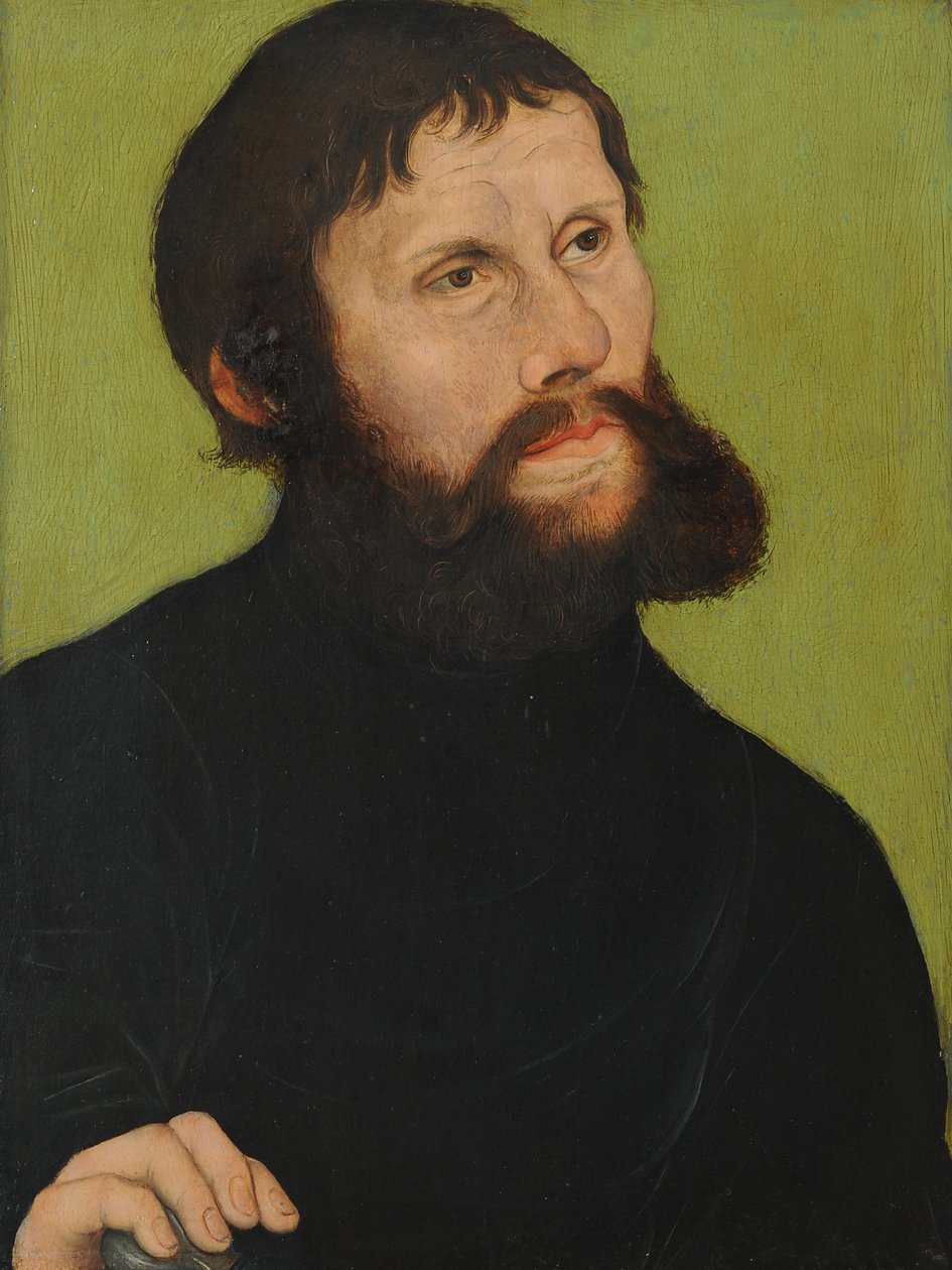 Portrait de Luther en Junker Jörg - Lucas Cranach the Elder