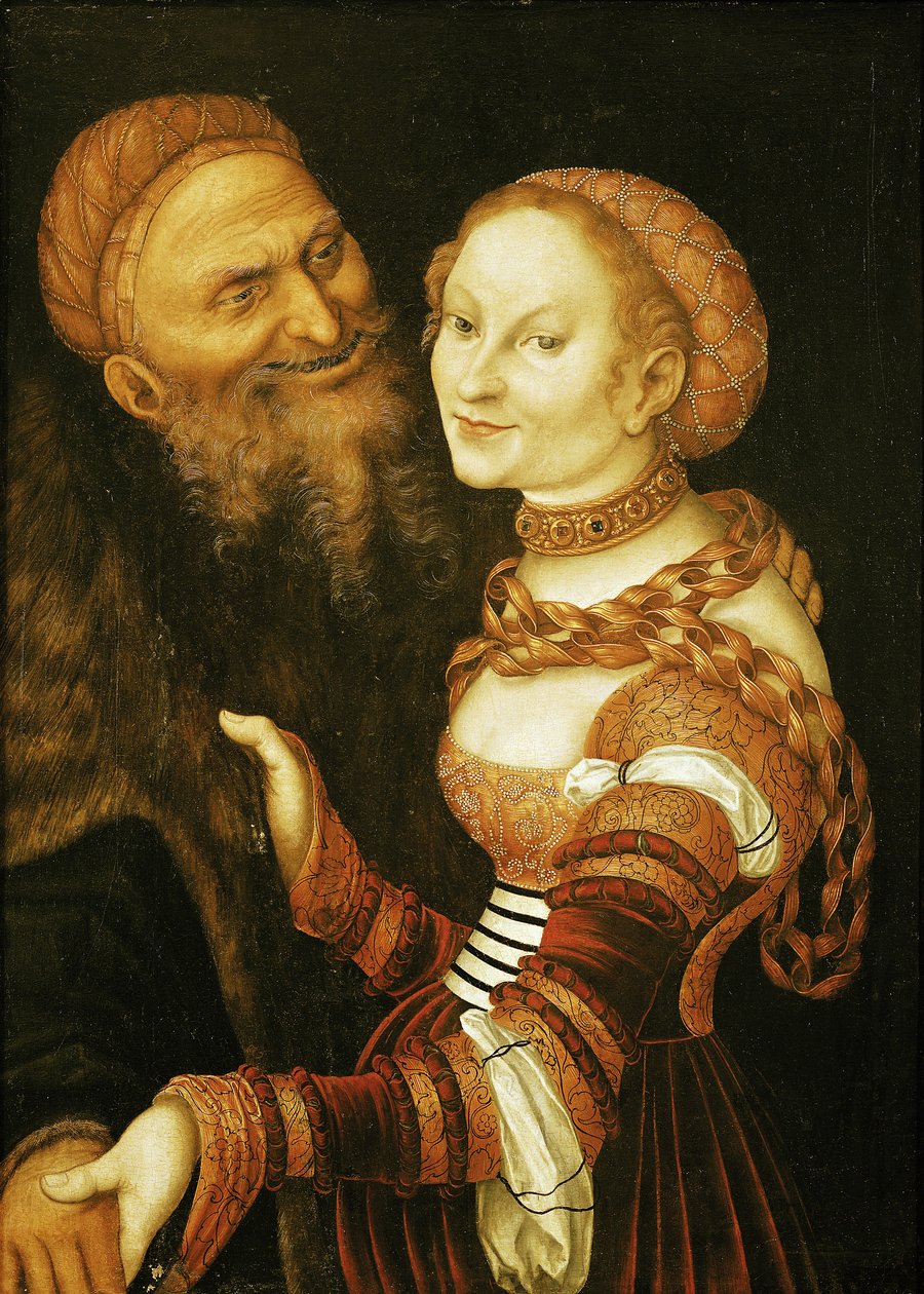 La Courtisane et le Vieil Homme, vers 1530 - Lucas Cranach the Elder