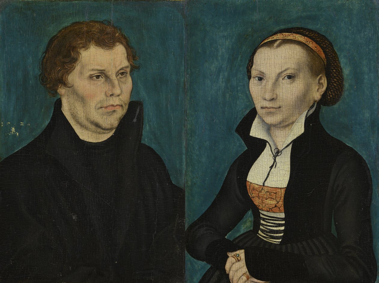 Portraits de Martin Luther et Katharina von Bora - Lucas Cranach the Elder