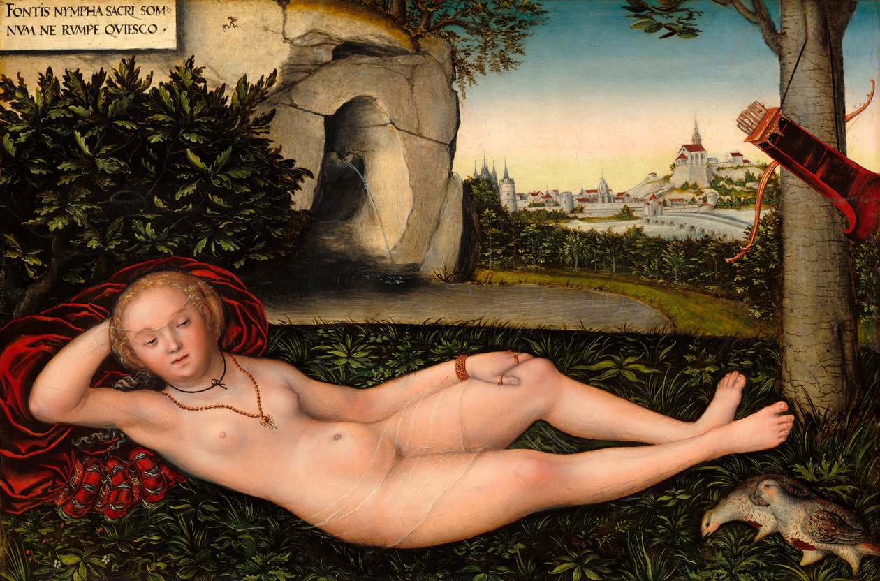 La Nymphe du printemps - Lucas Cranach the Elder
