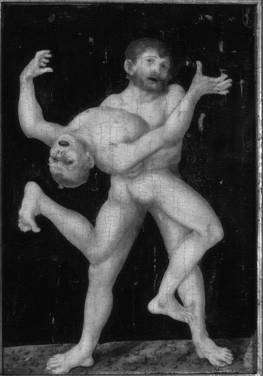 Hercule et Antée - Lucas Cranach the Elder