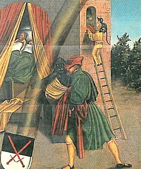 Les Dix Commandements, sixième commandement (détail) - Lucas Cranach the Elder