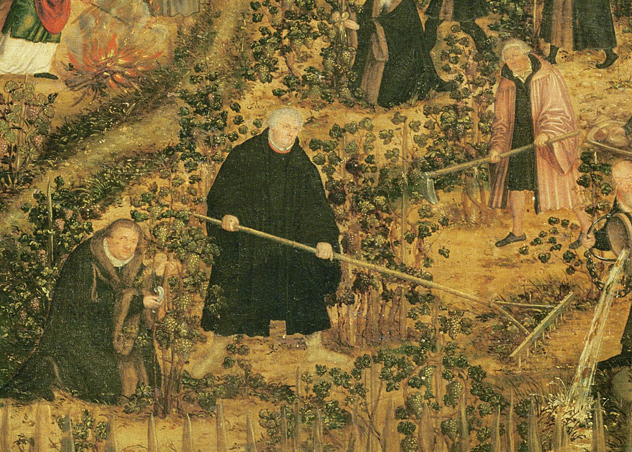 La Vigne du Seigneur, 1569 (détail) - Lucas Cranach the Younger
