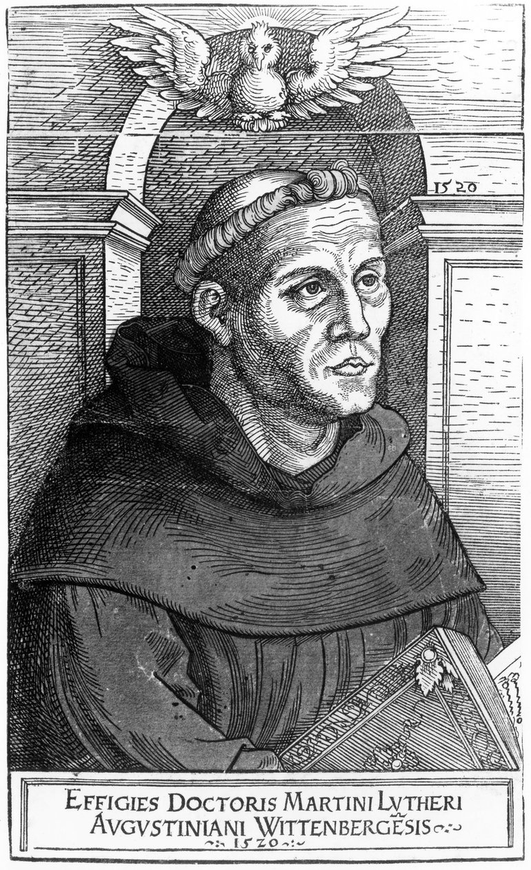 Martin Luther en frère augustin, 1520-24 - Lucas Cranach the Elder