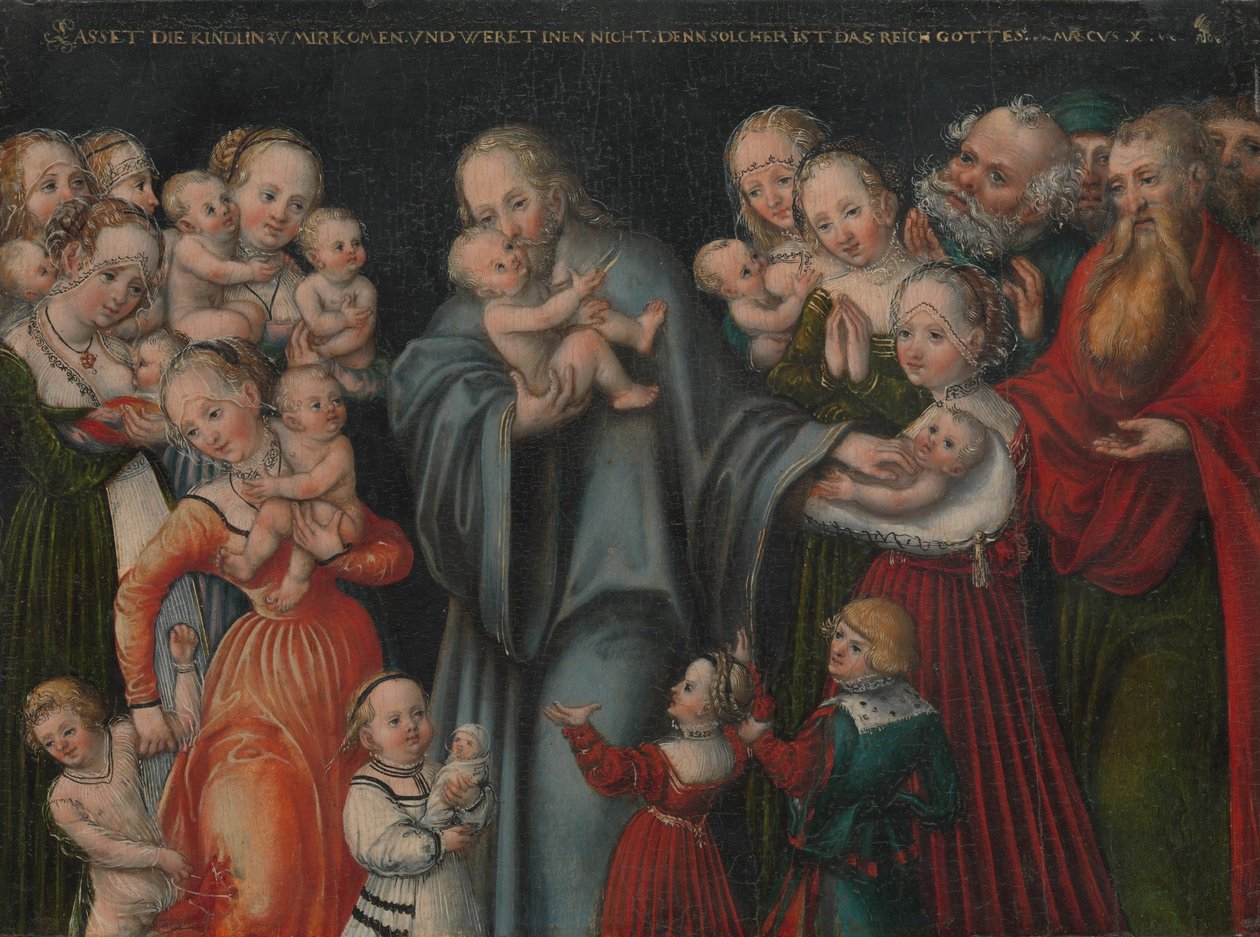 Le Christ bénissant les enfants, vers 1545-50 - Lucas the Younger Cranach