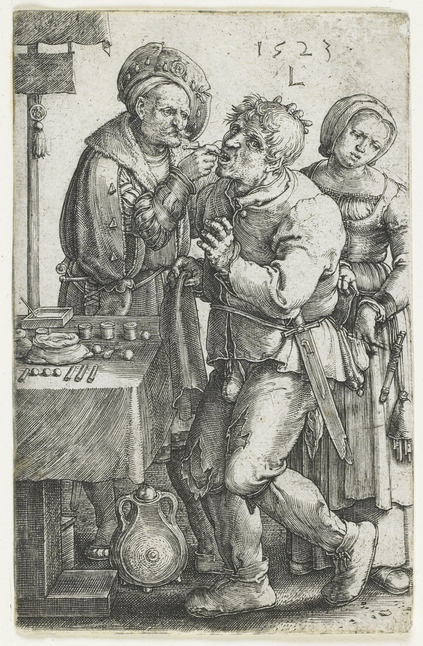 Le Dentiste, 1523 - Lucas van Leyden