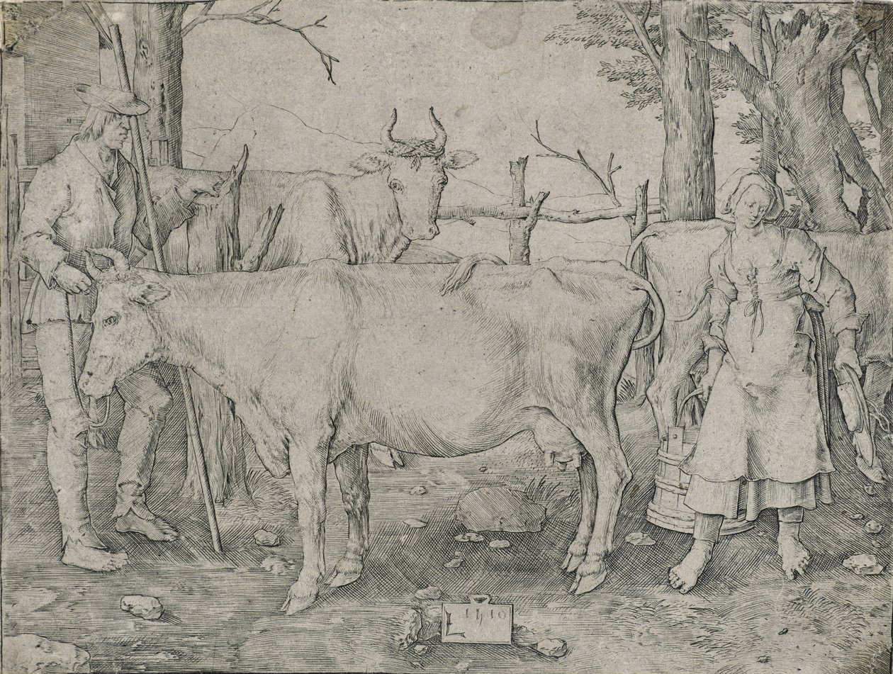 La Laitière, 1510 - Lucas van Leyden