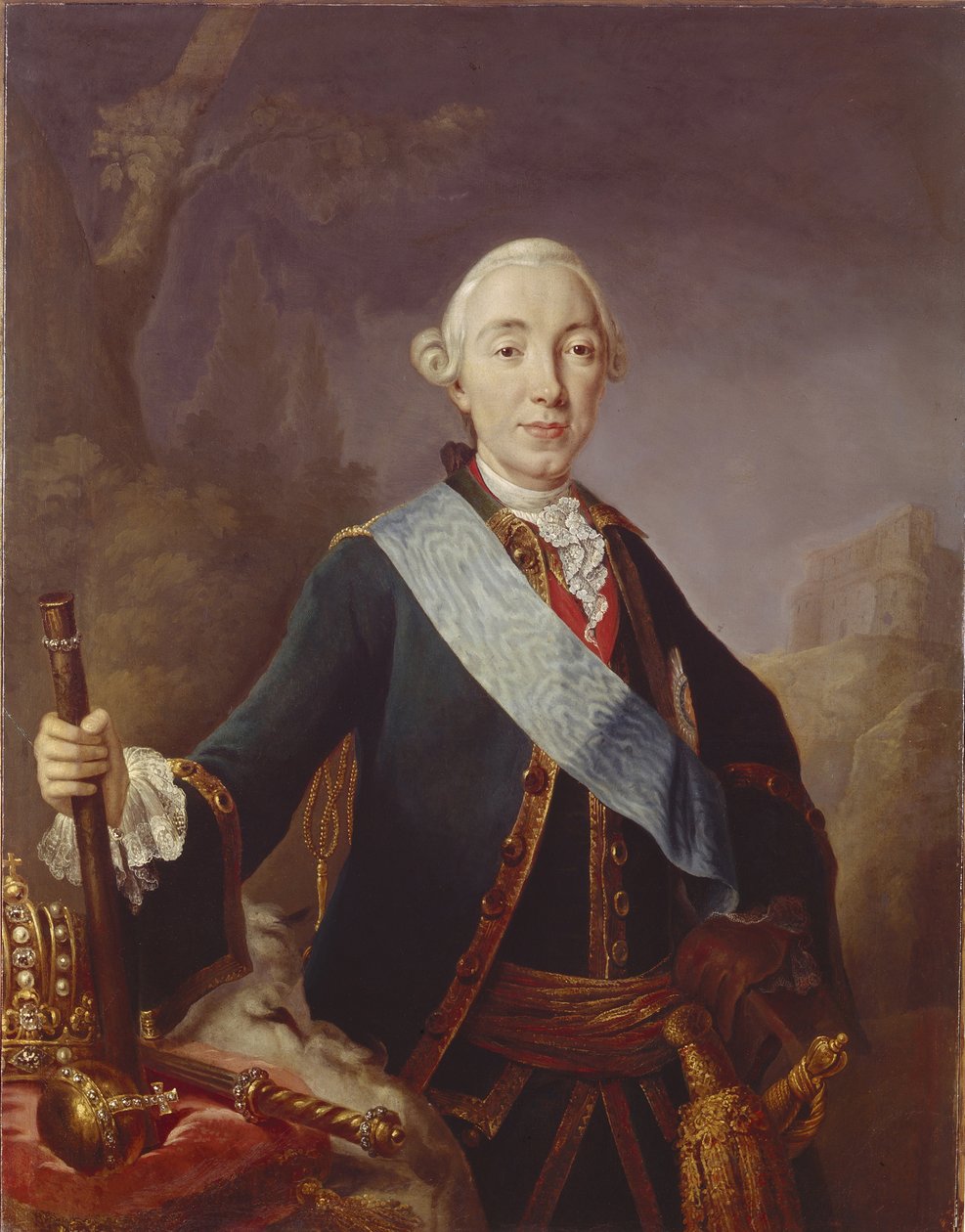 Portrait du Tsar Pierre III de Russie, 1761 - Lucas Conrad Pfandzelt