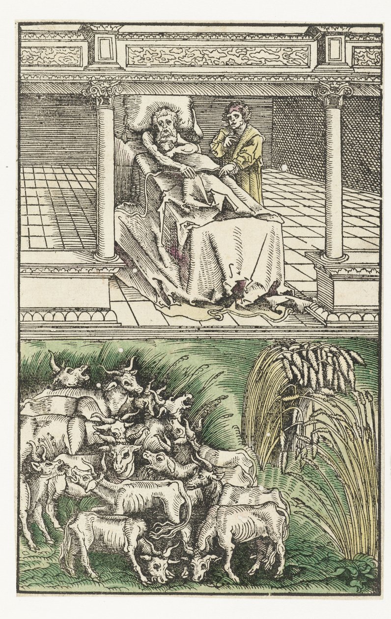 Joseph interprète les rêves de Pharaon - Lucas Cranach