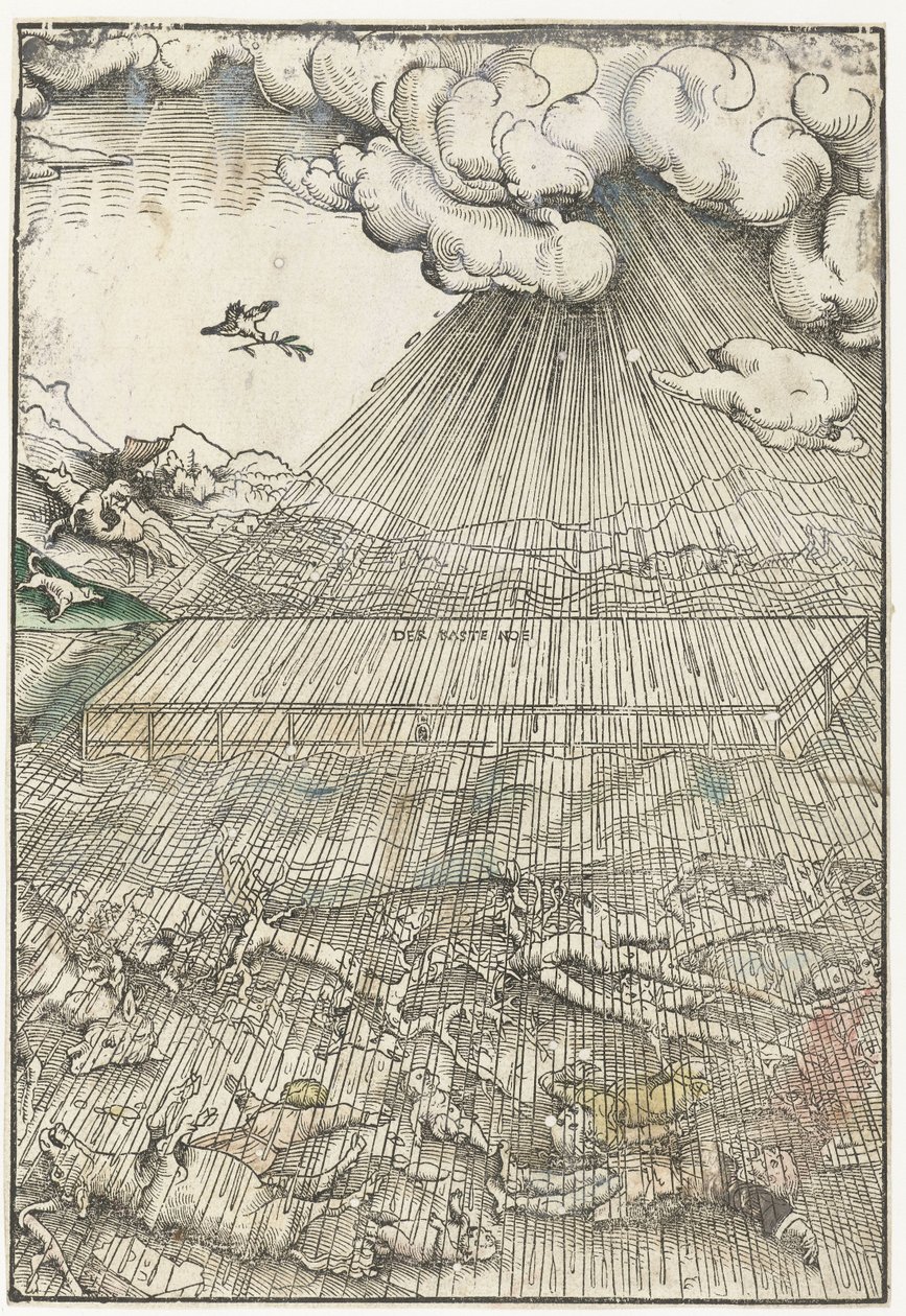 Déluge et arche de Noé - Lucas Cranach