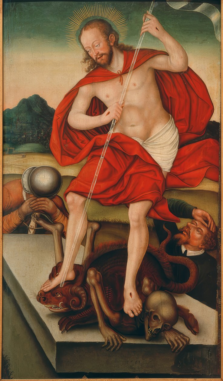 Christ vainqueur de la mort et du diable - Lucas Cranach der Jüngere