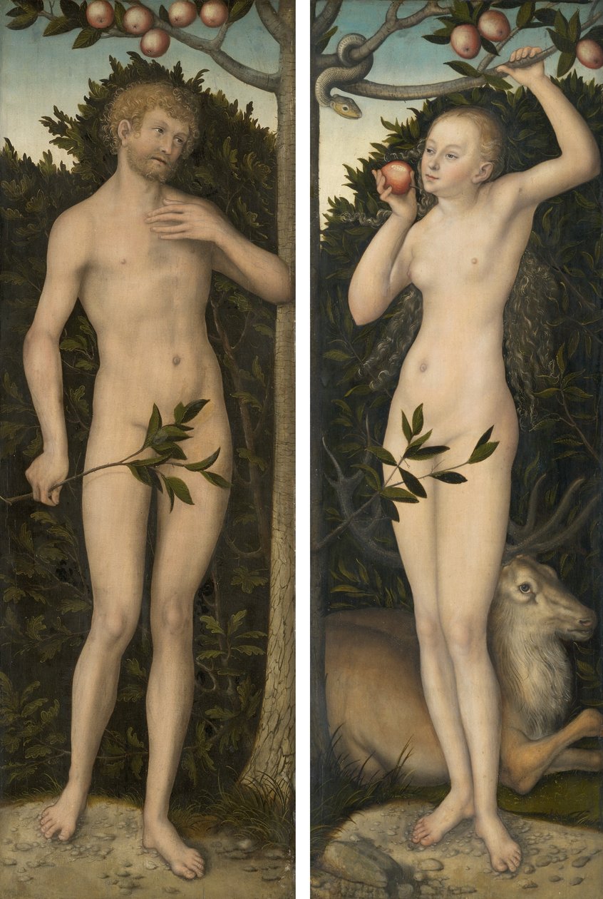Adam et Eve - Lucas Cranach the Elder
