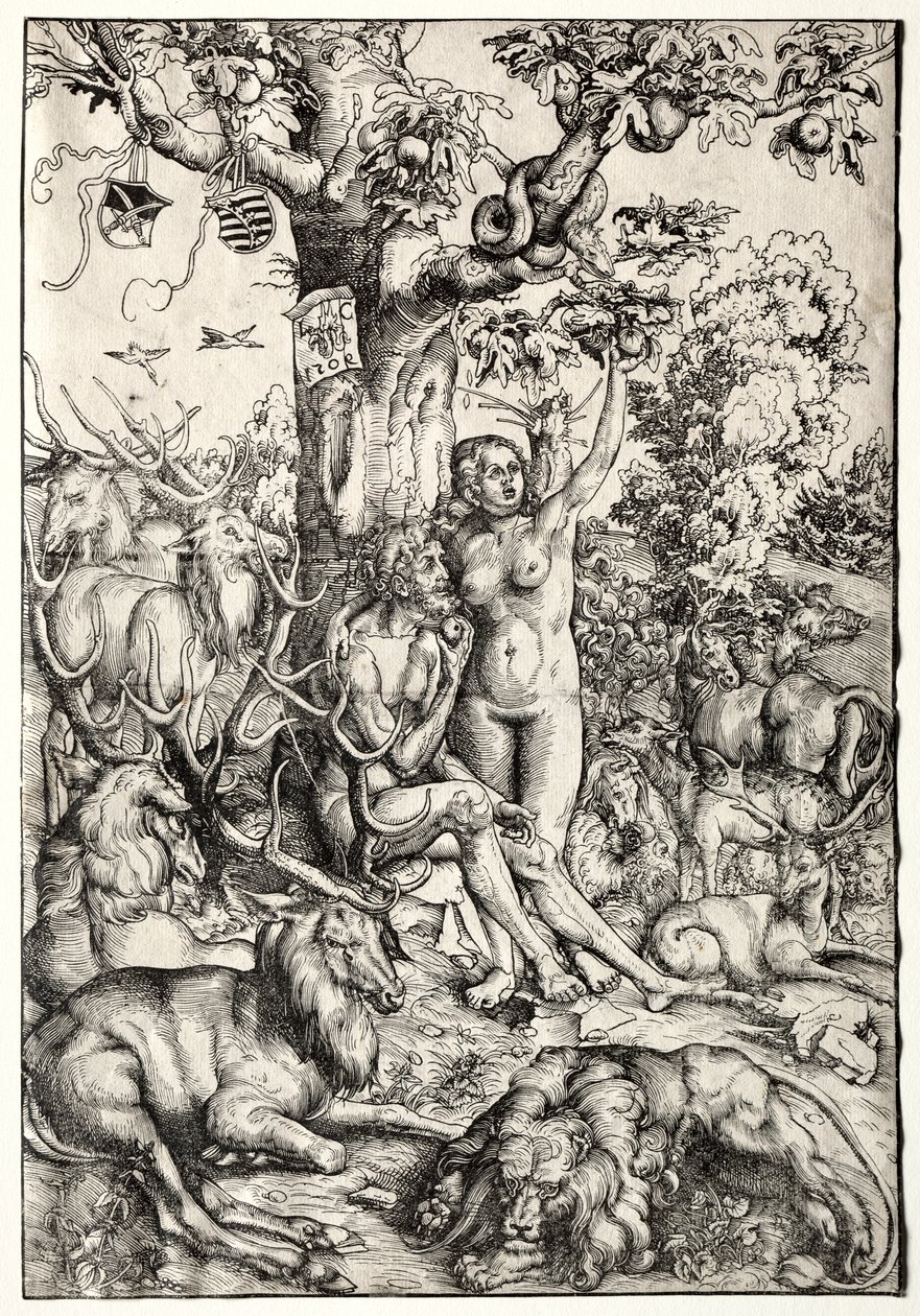 Adam et Ève au Paradis, 1509 - Lucas Cranach the Elder