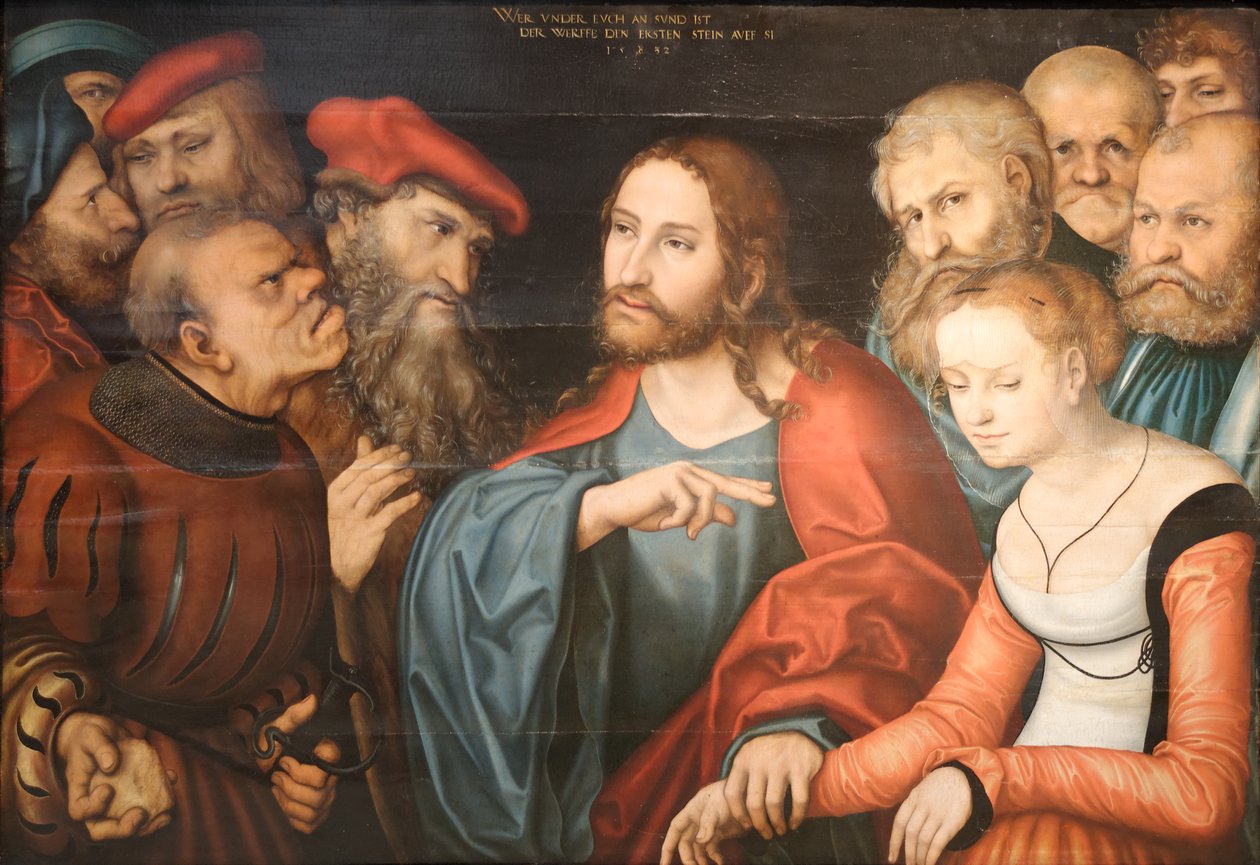 Le Christ et la femme adultère - Lucas Cranach the Elder