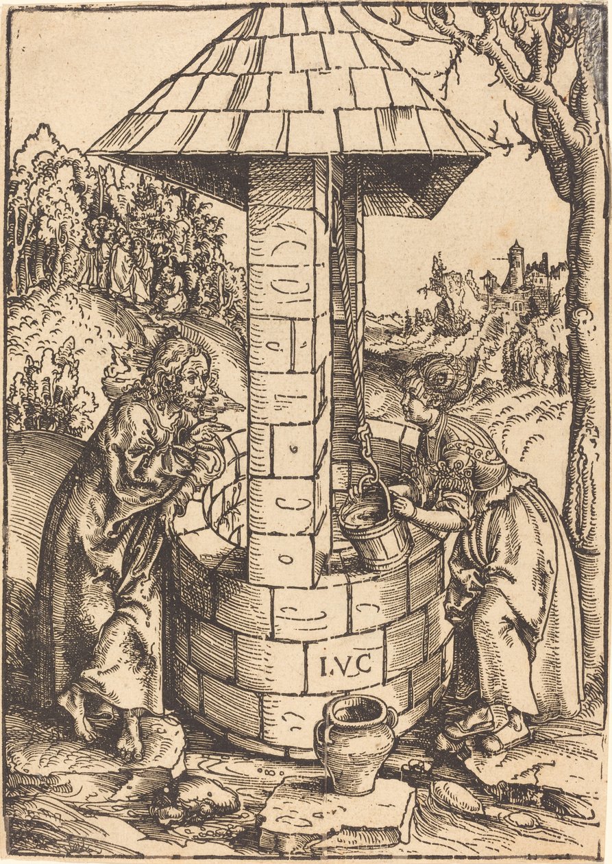 Le Christ et la femme de Samarie - Lucas Cranach the Elder
