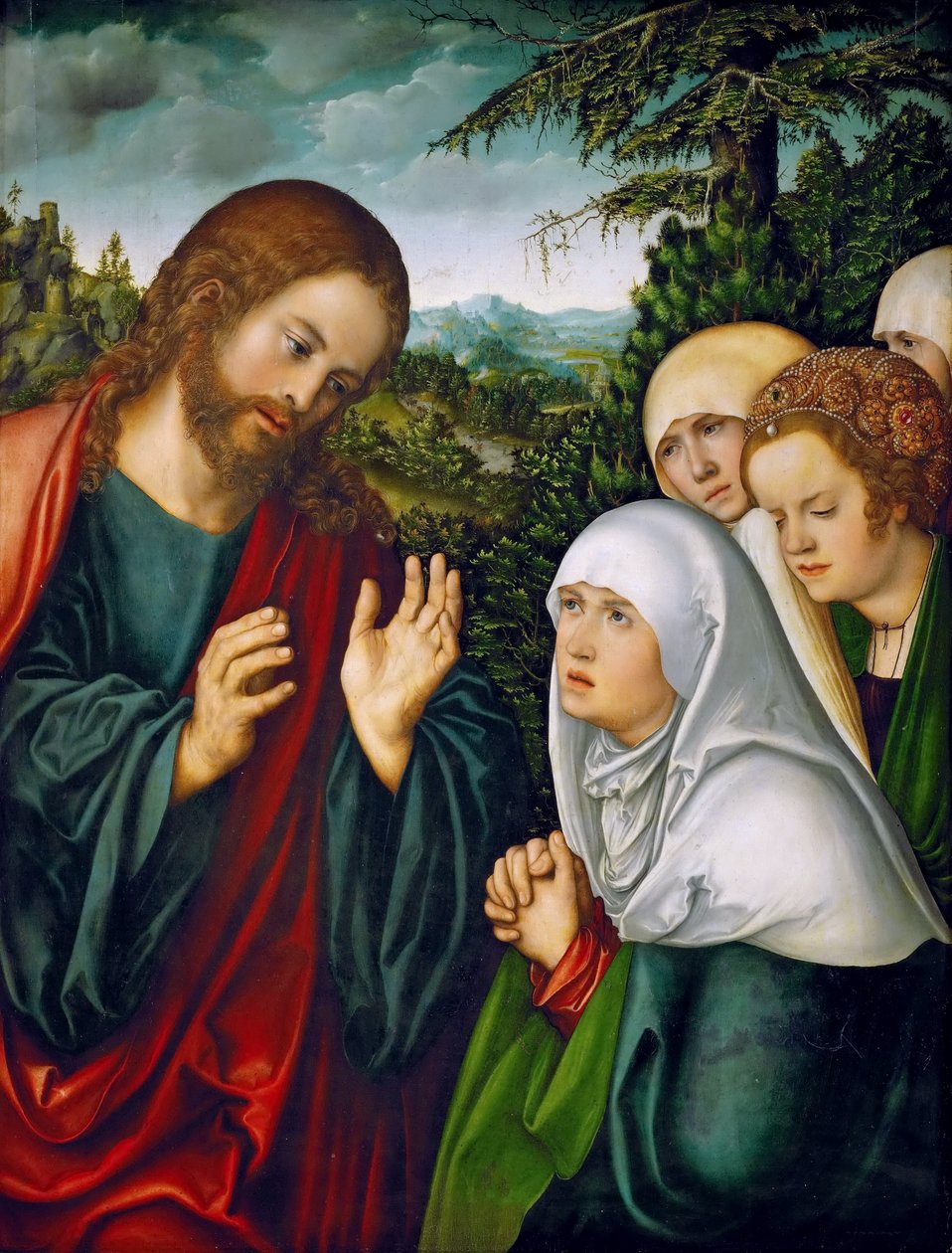 Le Christ prenant congé de sa Mère - Lucas Cranach the Elder