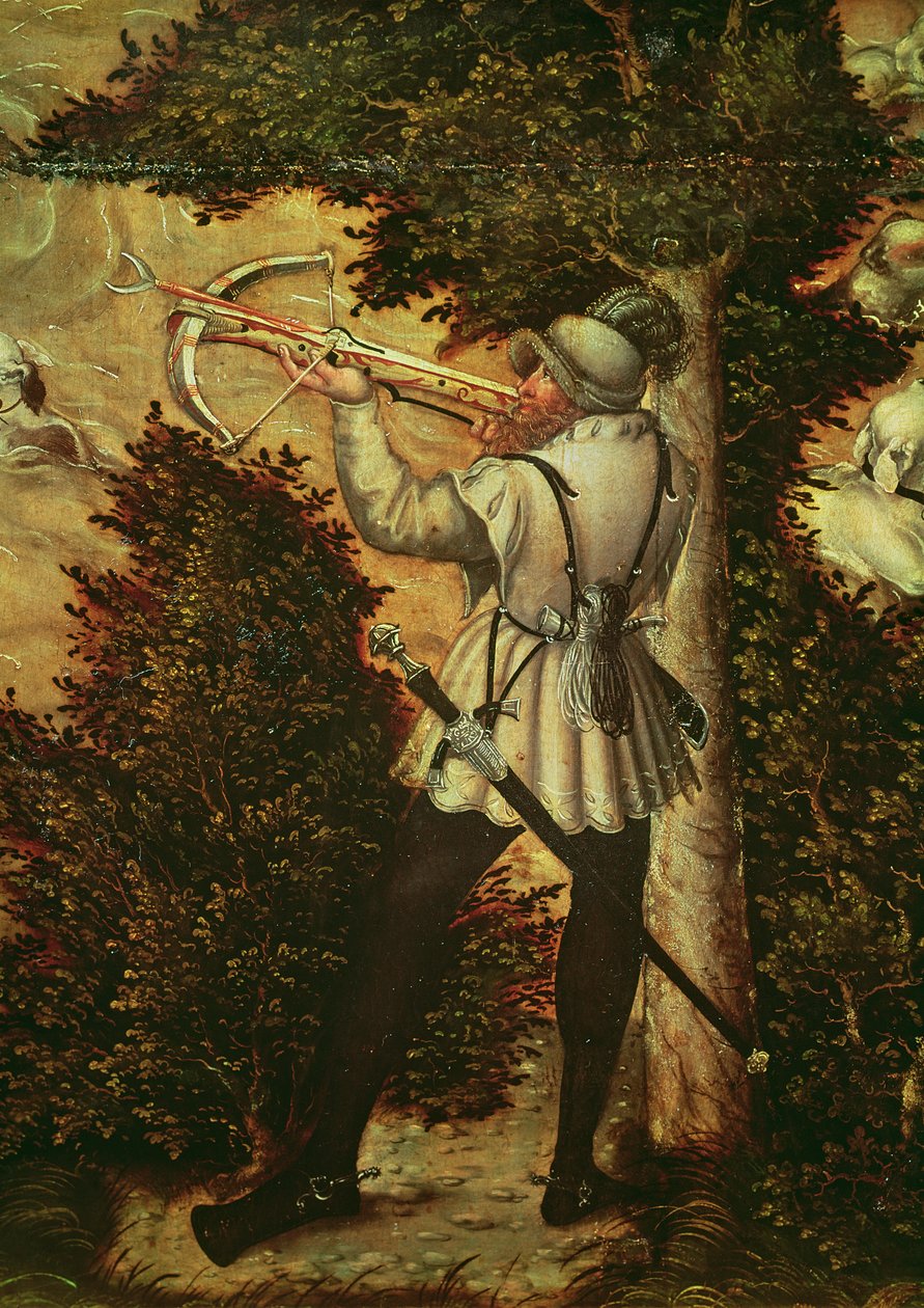 Arbalétrier visant, détail de 