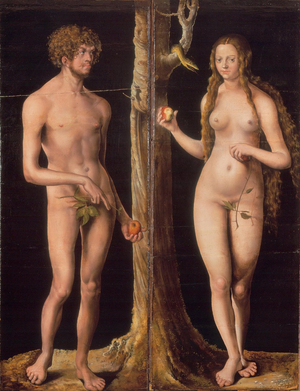 Allemand : Adam und Eva Adam et Eve - Lucas Cranach the Elder