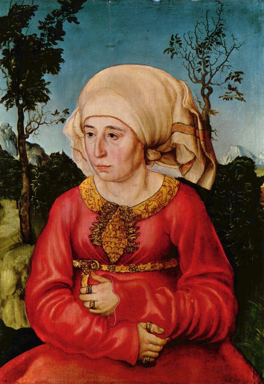 Allemand : Bildnis der Frau eines Rechtsgelehrten Portrait de la femme d