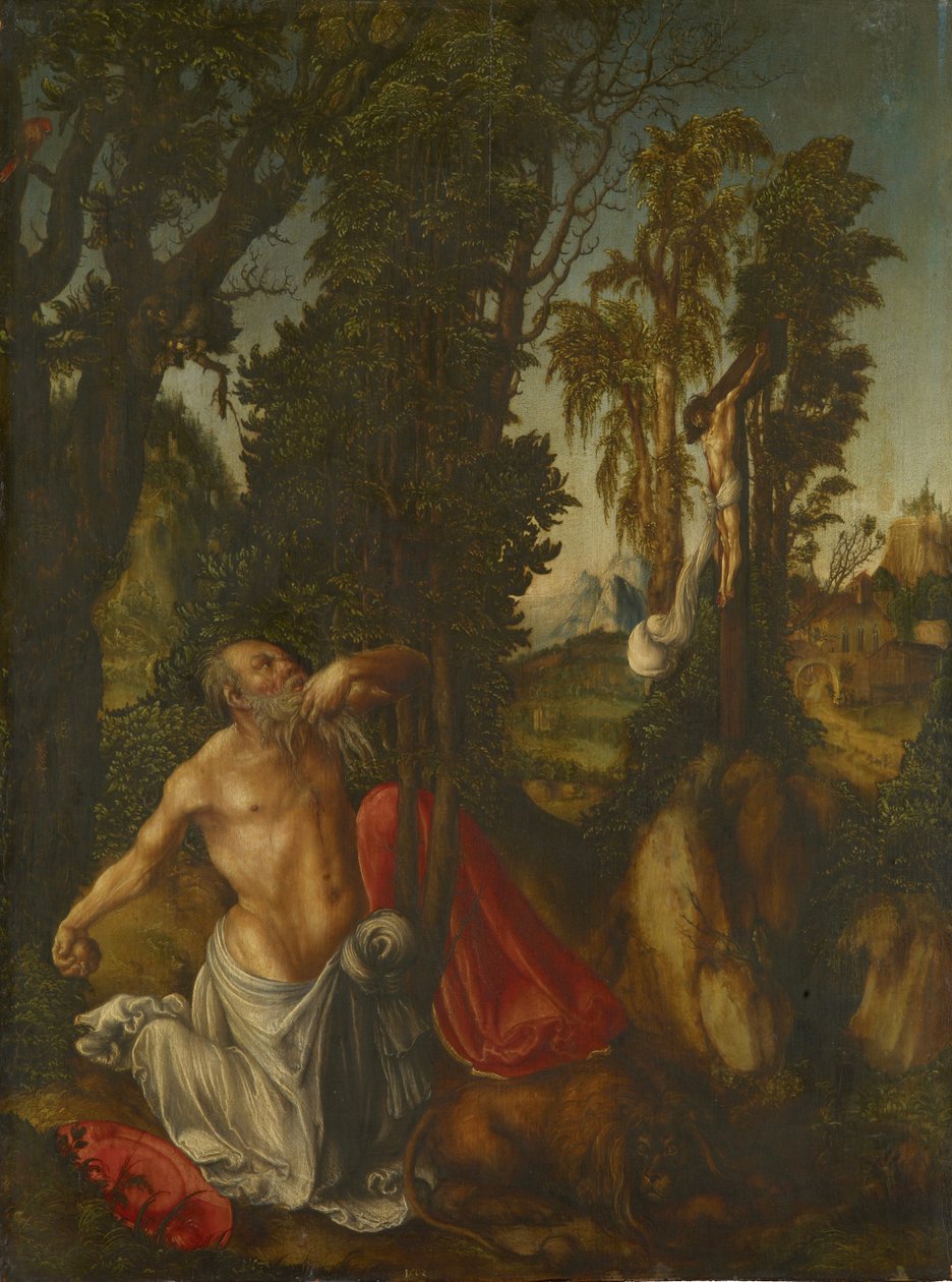 French : Saint Jérôme Pénitent pénitent - Lucas Cranach the Elder