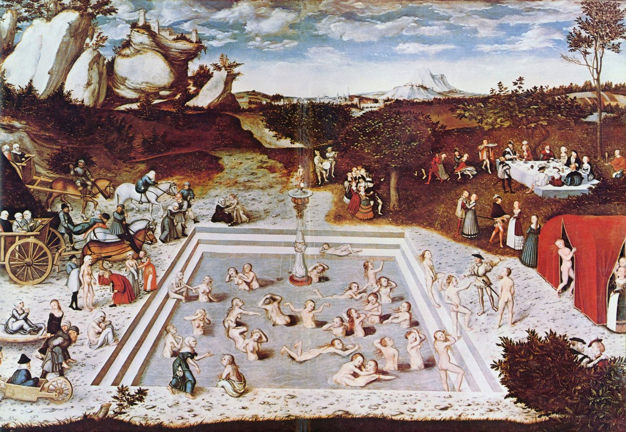 Allemand : Der Jungbrunnen La fontaine de jouvence - Lucas Cranach the Elder