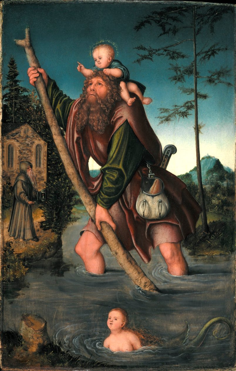 Allemand : Der heilige Christophorus Saint Christopher - Lucas Cranach the Elder