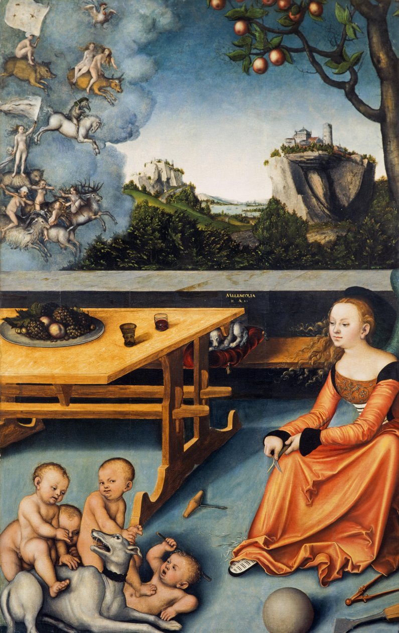 Allemand : Die Melancholie Une allégorie de la mélancolie - Lucas Cranach the Elder