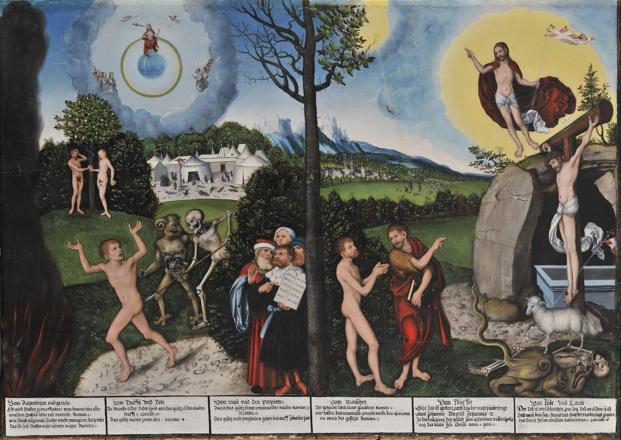 Allemand : Gesetz und Gnade Damnation et rédemption / Loi et grâce - Lucas Cranach the Elder