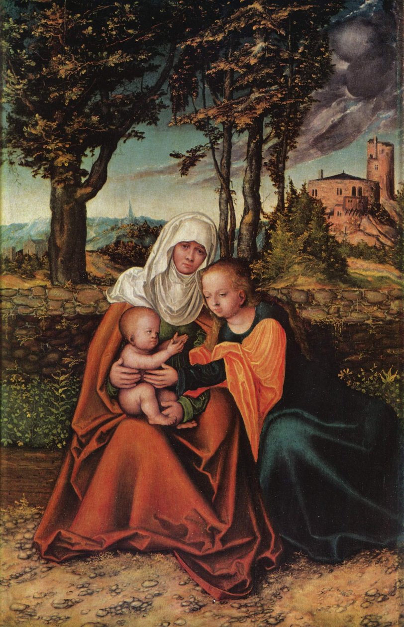 Allemand : Hl. Anna Selbdritt La Vierge et l