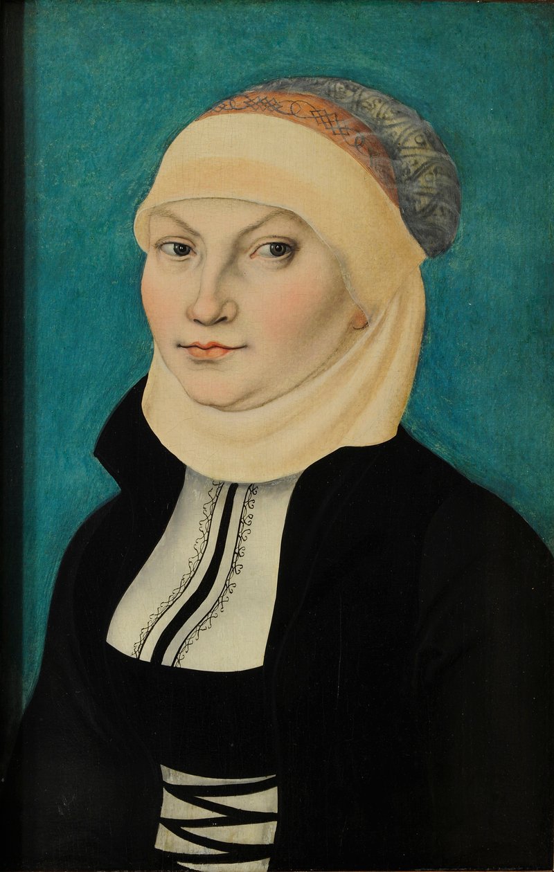 Allemand : Katharina von Bora als Brustbildbnis nach links Katharina de Bora, en buste, tournée vers la gauche - Lucas Cranach the Elder