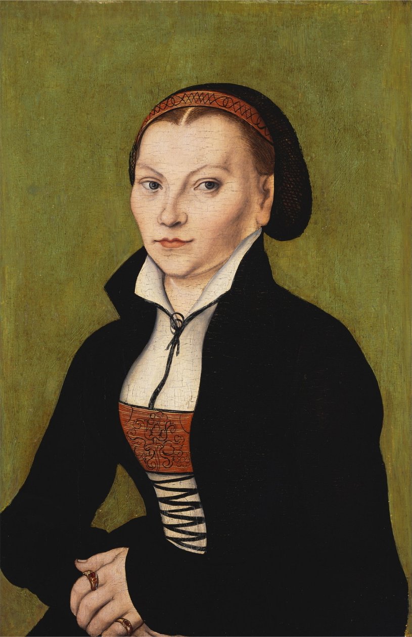 Katharina de Bora, en demi-longueur, tournée vers la gauche - Lucas Cranach the Elder