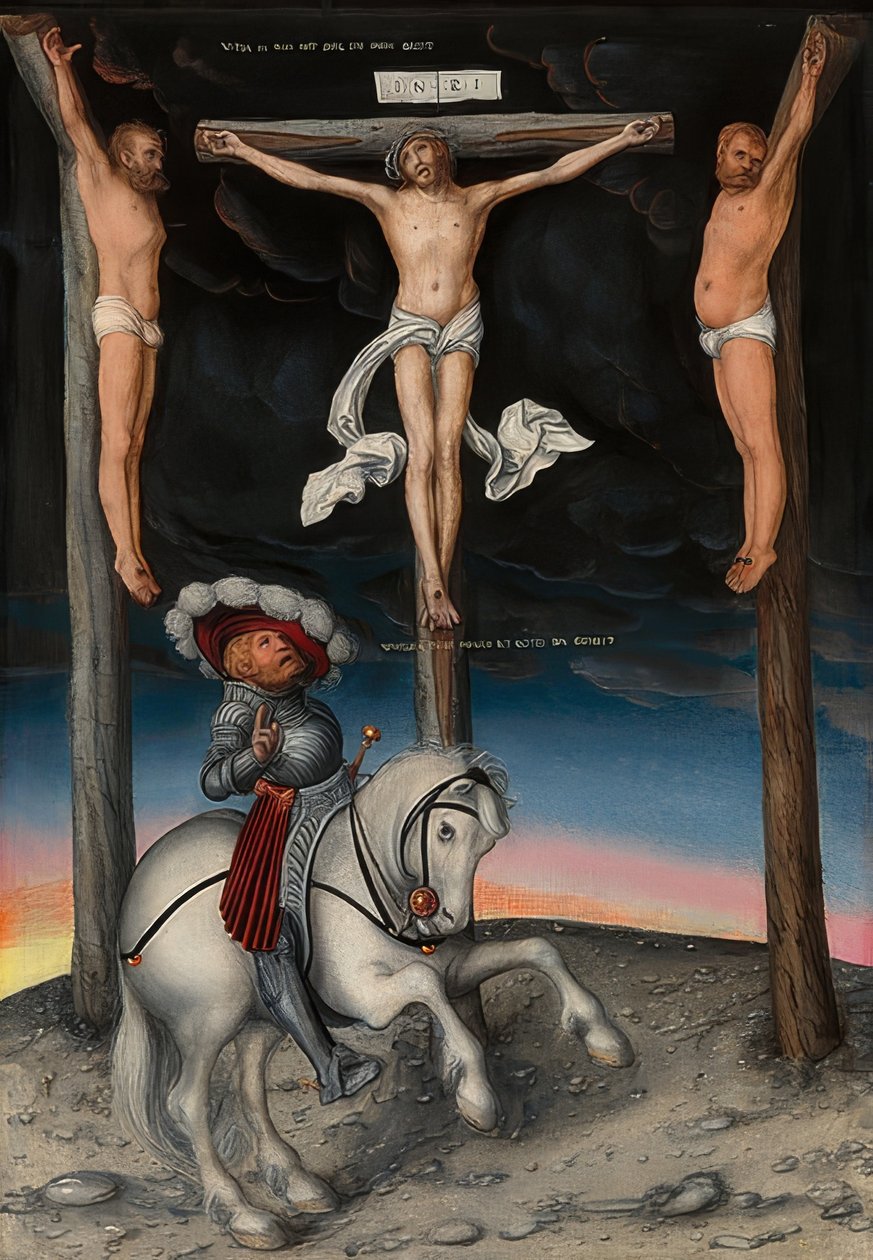 Crucifixion avec le centurion croyant. 1536 - Lucas Cranach the Elder