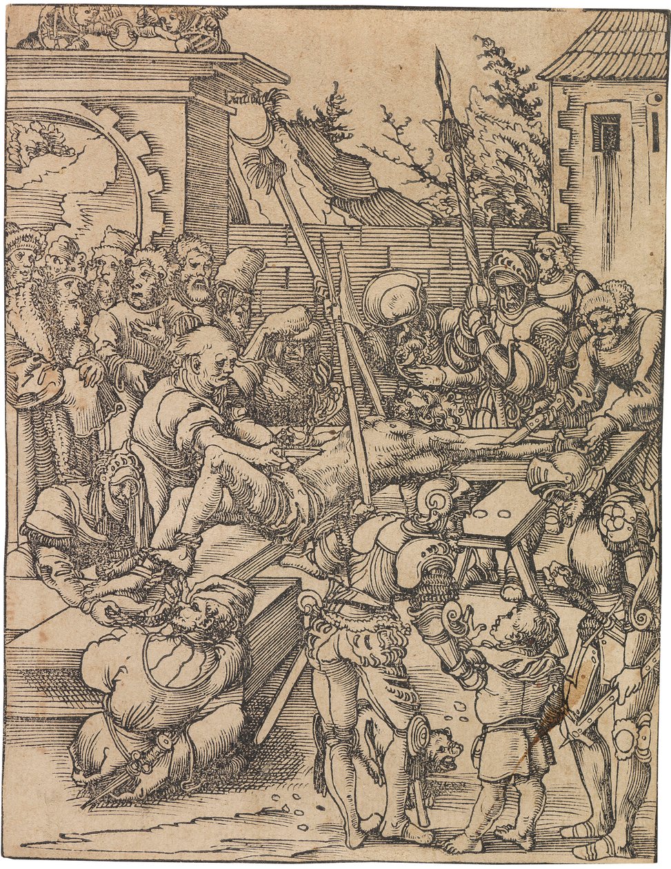 Le Martyre de Saint Barthélemy. De la série Martyre des Douze Apôtres - Lucas Cranach the Elder