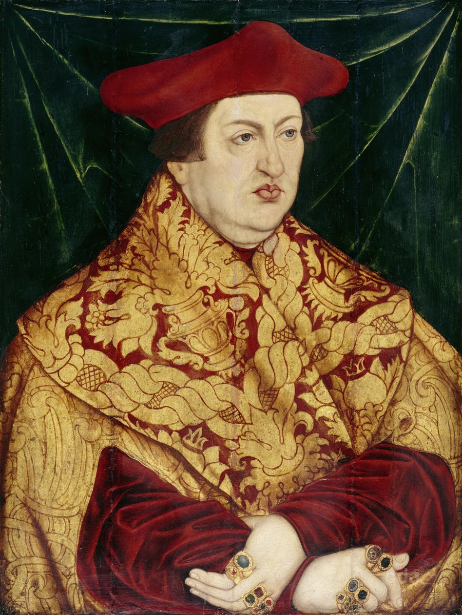 Portrait du cardinal Albrecht de Brandebourg - Lucas Cranach the Elder