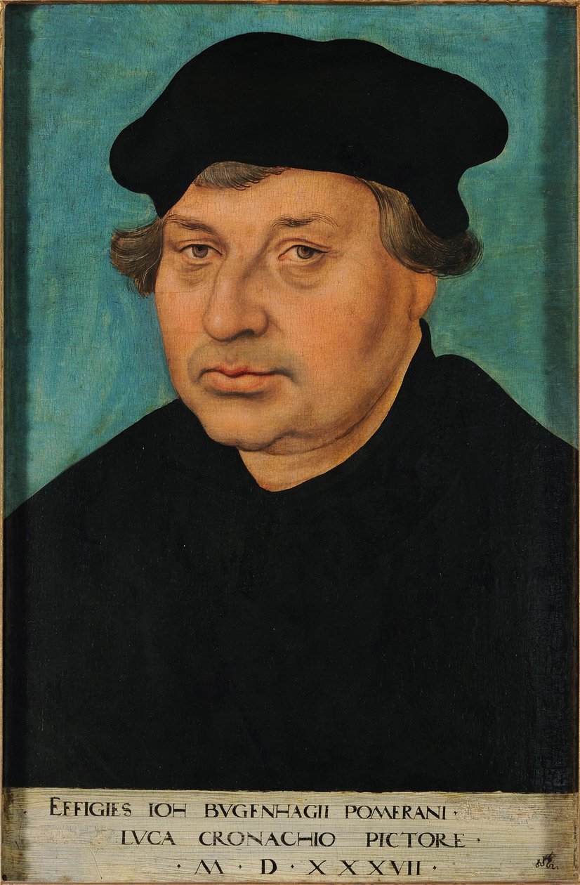 Portrait de Johannes Bugenhagen - Lucas Cranach the Elder