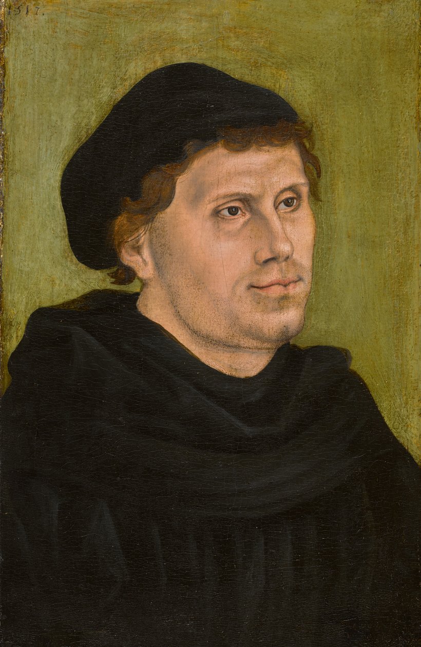 Portrait de Martin Luther 1483-1546, 1517 - Lucas Cranach the Elder