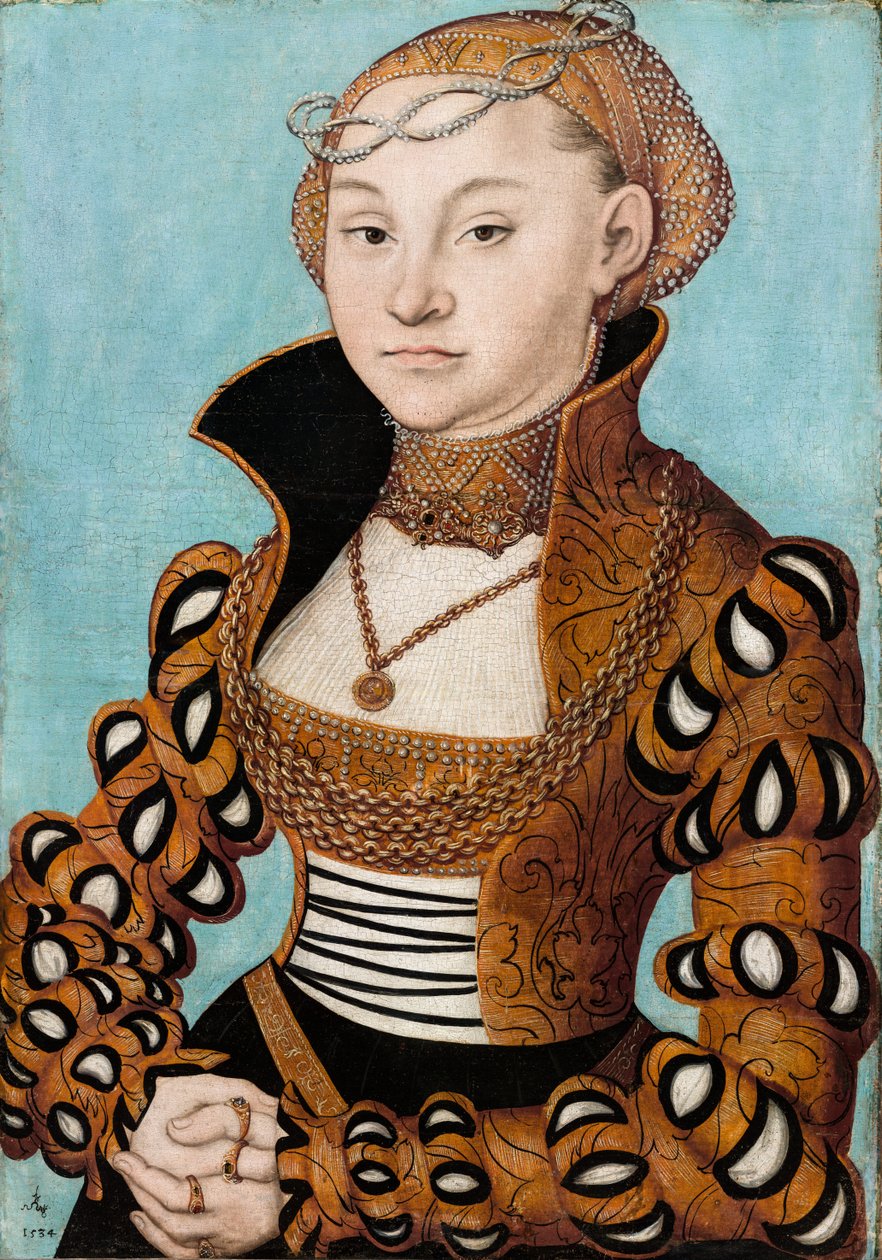 Portrait de la princesse Maria de Saxe - Lucas Cranach the Elder