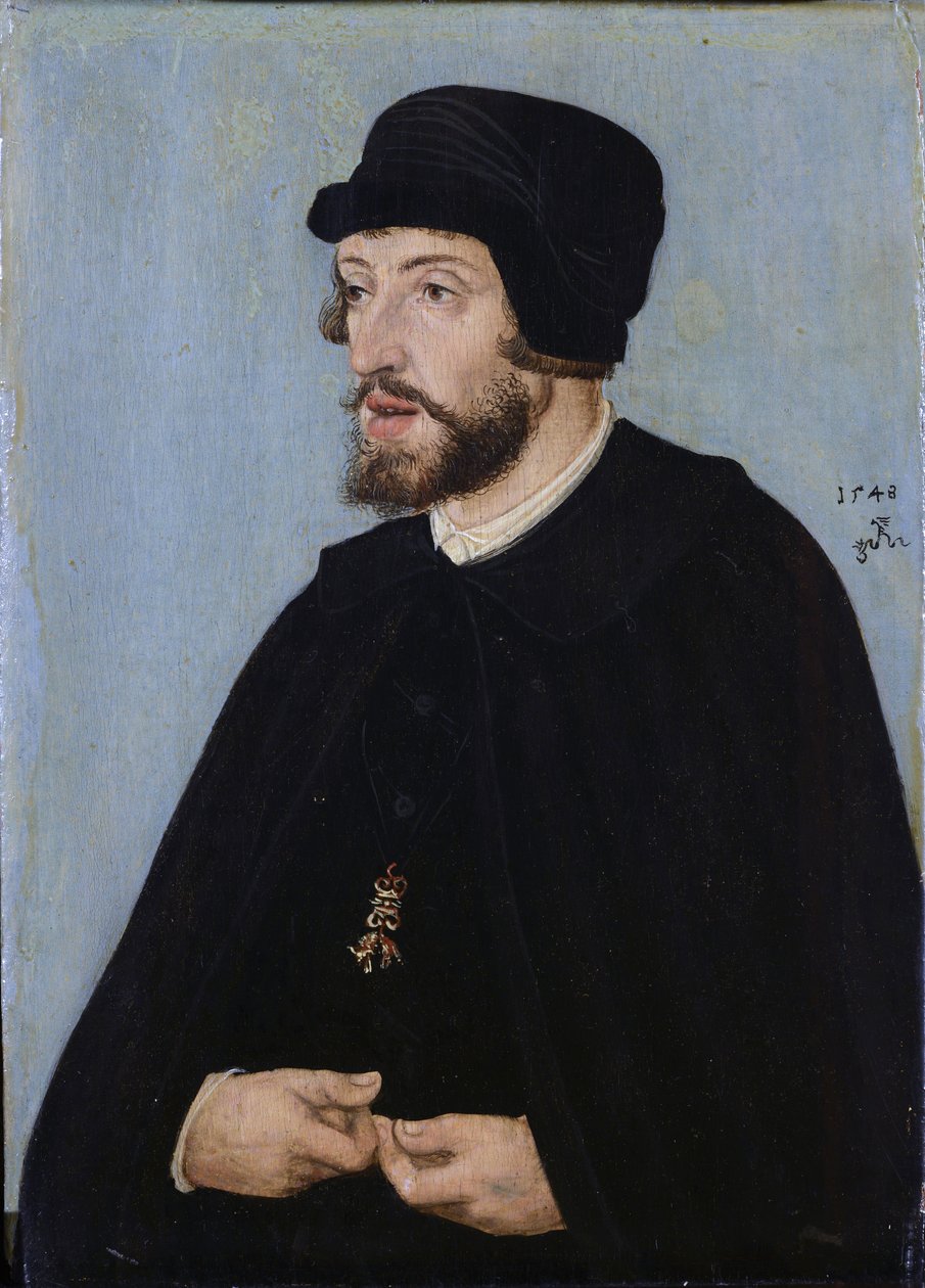 Portrait du roi Ferdinand Ier. - Lucas Cranach the Elder