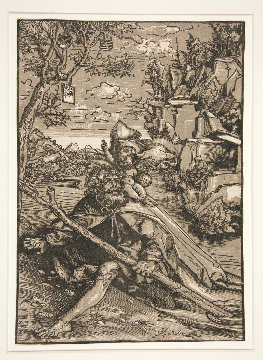Saint Christophe - Lucas Cranach the Elder